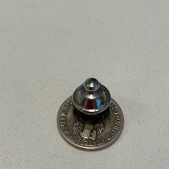 Beautiful Vintage 1941 Silver Dime Tie Pin—EUC - Picture 3 of 4